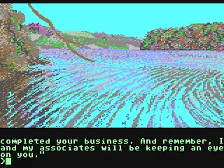 The Guild of Thieves gameplay screenshot on C64
