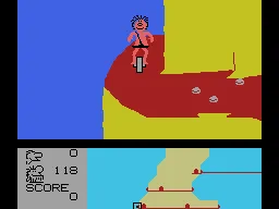 BC's Quest for Tires II: Grog's Revenge gameplay screenshot on ColecoVision