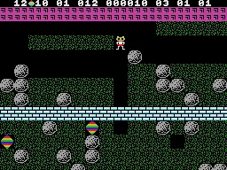Boulder Dash gameplay screenshot on ColecoVision