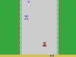 Bump 'n' Jump gameplay screenshot on ColecoVision