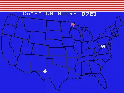 Campaign '84 gameplay screenshot on ColecoVision