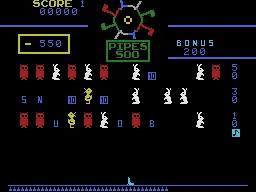 Carnival gameplay screenshot on ColecoVision
