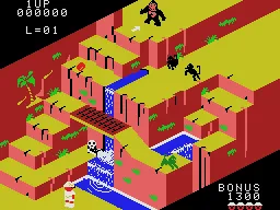 Congo Bongo gameplay screenshot on ColecoVision