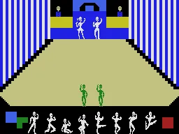 Dance Fantasy gameplay screenshot on ColecoVision