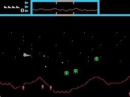Defender gameplay screenshot on ColecoVision