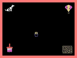 Learning with Leeper gameplay screenshot on ColecoVision