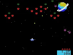 Meteoric Shower gameplay screenshot on ColecoVision
