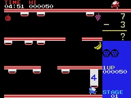 Monkey Academy gameplay screenshot on ColecoVision