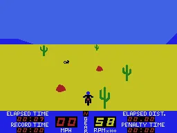Motocross Racer gameplay screenshot on ColecoVision