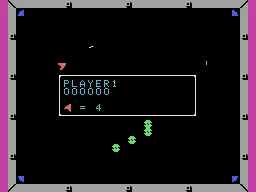 Omega Race gameplay screenshot on ColecoVision