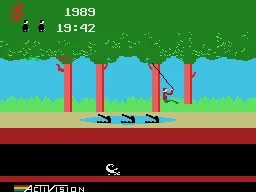 Pitfall! gameplay screenshot on ColecoVision