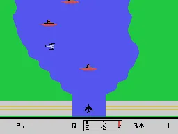 River Raid gameplay screenshot on ColecoVision