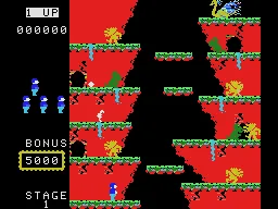 Roc'n Rope gameplay screenshot on ColecoVision