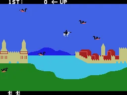 Sir Lancelot gameplay screenshot on ColecoVision