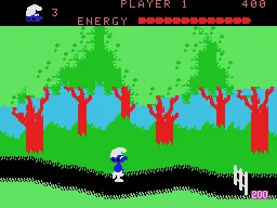 Smurf: Rescue in Gargamel's Castle gameplay screenshot on ColecoVision