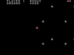 Space Fury gameplay screenshot on ColecoVision