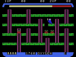 Space Panic gameplay screenshot on ColecoVision
