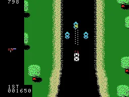 Spy Hunter gameplay screenshot on ColecoVision