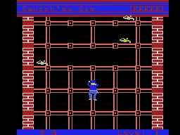 Squish'em Featuring Sam gameplay screenshot on ColecoVision