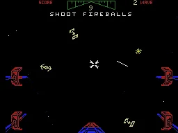 Star Wars gameplay screenshot on ColecoVision