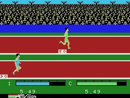 The Activision Decathlon gameplay screenshot on ColecoVision