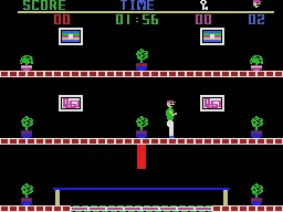 The Heist gameplay screenshot on ColecoVision