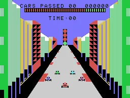 Turbo gameplay screenshot on ColecoVision
