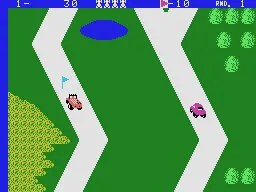 Up'n Down gameplay screenshot on ColecoVision