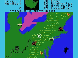 War Room gameplay screenshot on ColecoVision