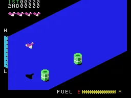 Zaxxon gameplay screenshot on ColecoVision