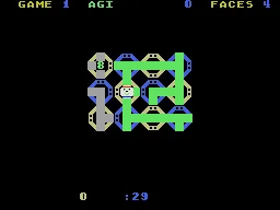 Zenji gameplay screenshot on ColecoVision