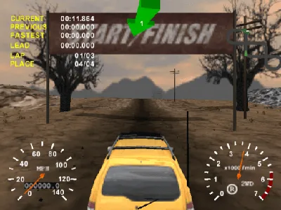 4x4 Evo gameplay screenshot on Dreamcast