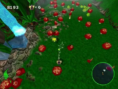 Centipede gameplay screenshot on Dreamcast
