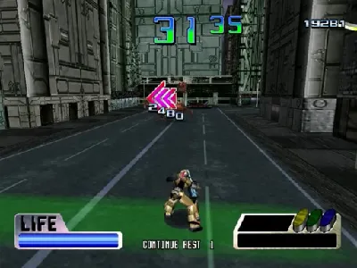 Charge'n Blast gameplay screenshot on Dreamcast