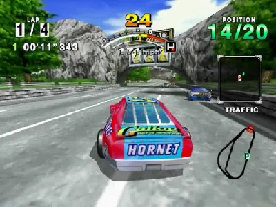 Daytona USA 2001 gameplay screenshot on Dreamcast