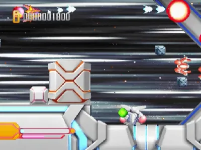 DUX gameplay screenshot on Dreamcast