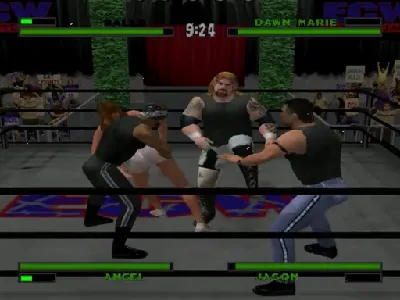 ECW Anarchy Rulz gameplay screenshot on Dreamcast