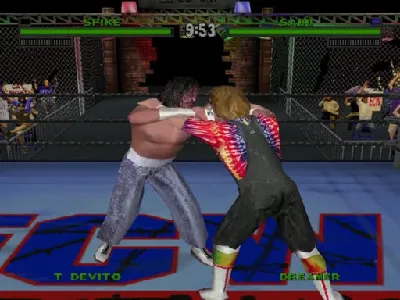 ECW Hardcore Revolution gameplay screenshot on Dreamcast
