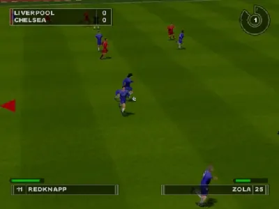 European Super League gameplay screenshot on Dreamcast