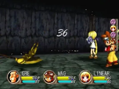 Evolution: The World of Sacred Device gameplay screenshot on Dreamcast