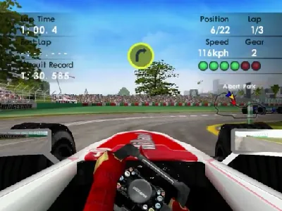 F-1 World Grand Prix II gameplay screenshot on Dreamcast