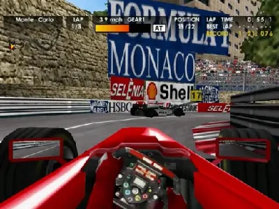 F-1 World Grand Prix gameplay screenshot on Dreamcast