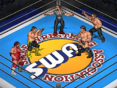 Fire Pro Wrestling D gameplay screenshot on Dreamcast