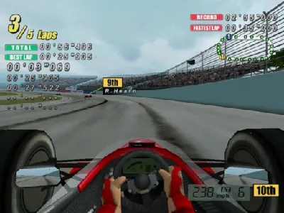 Flag to Flag gameplay screenshot on Dreamcast