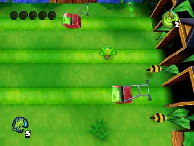 Frogger 2: Swampy's Revenge gameplay screenshot on Dreamcast
