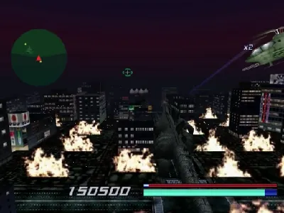 Godzilla Generations: Maximum Impact gameplay screenshot on Dreamcast