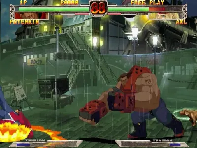 Guilty Gear X gameplay screenshot on Dreamcast