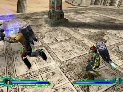 Heavy Metal: Geomatrix gameplay screenshot on Dreamcast