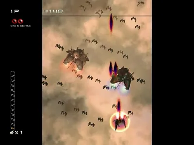 Ikaruga gameplay screenshot on Dreamcast