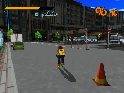 Jet Set Radio gameplay screenshot on Dreamcast